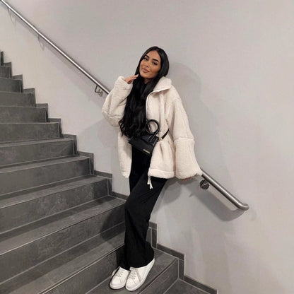 Women's Fashion Loose Personal Leisure Outdoor Zipper Coats