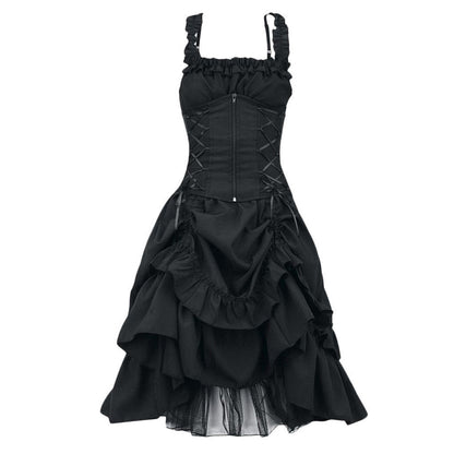 Women's Large Waist Dress Dance Retro Lolita Dresses