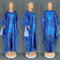 Women's Ethnic Style Retro Long Gown Mesh Dresses
