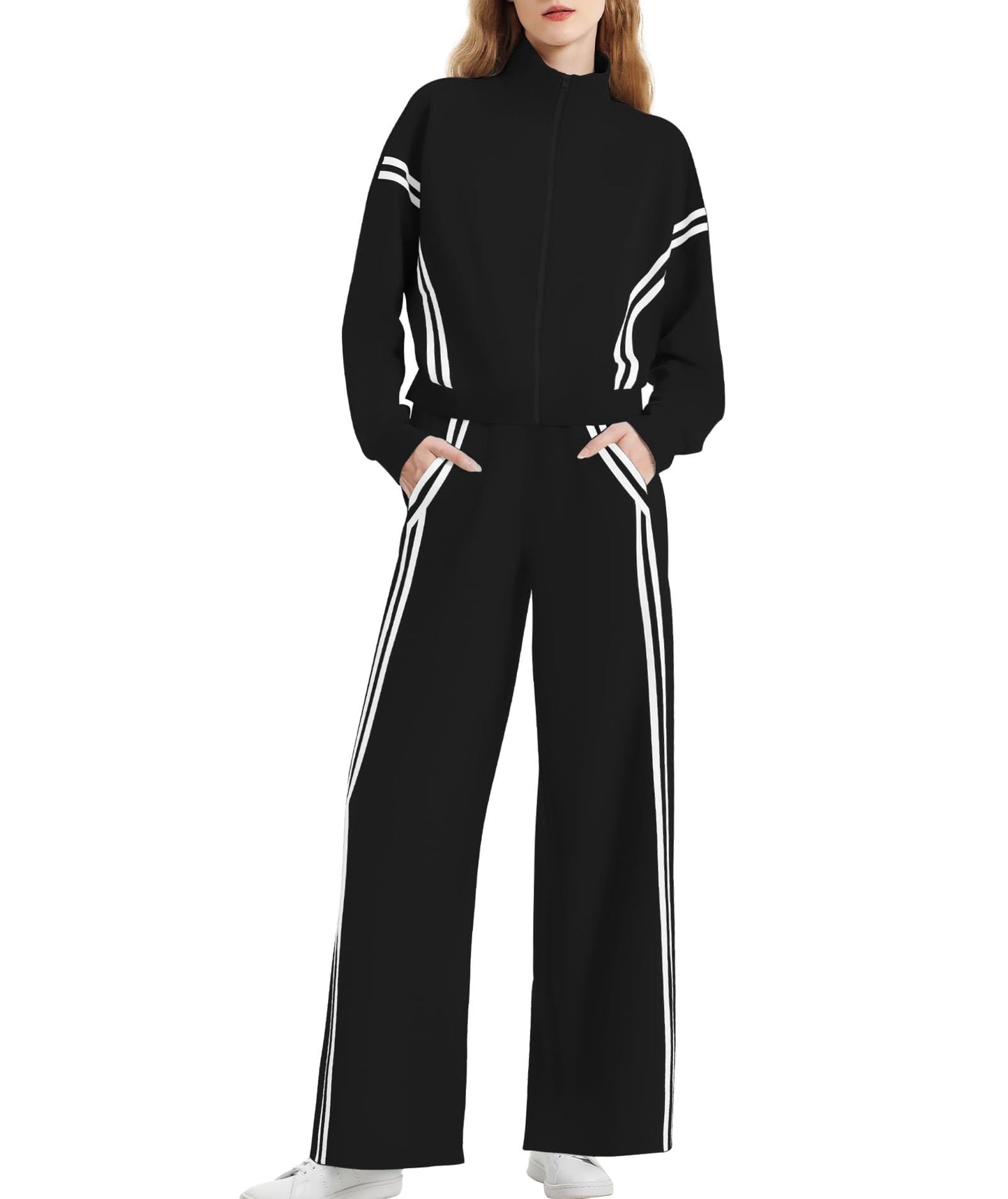 Women's Autumn Two-piece Sportswear Casual Trousers Set Suits