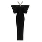 French Style Black Dress Female Summer Temperament Dresses