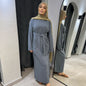 Popular Fashion Cotton Linen Robe Dress Dresses
