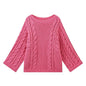 Women's Graceful Unique Pullover Long-sleeved Knitted Sweaters