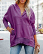 Women's Hooded Batwing Sleeve Sweatshirt Loose Thread Sweaters