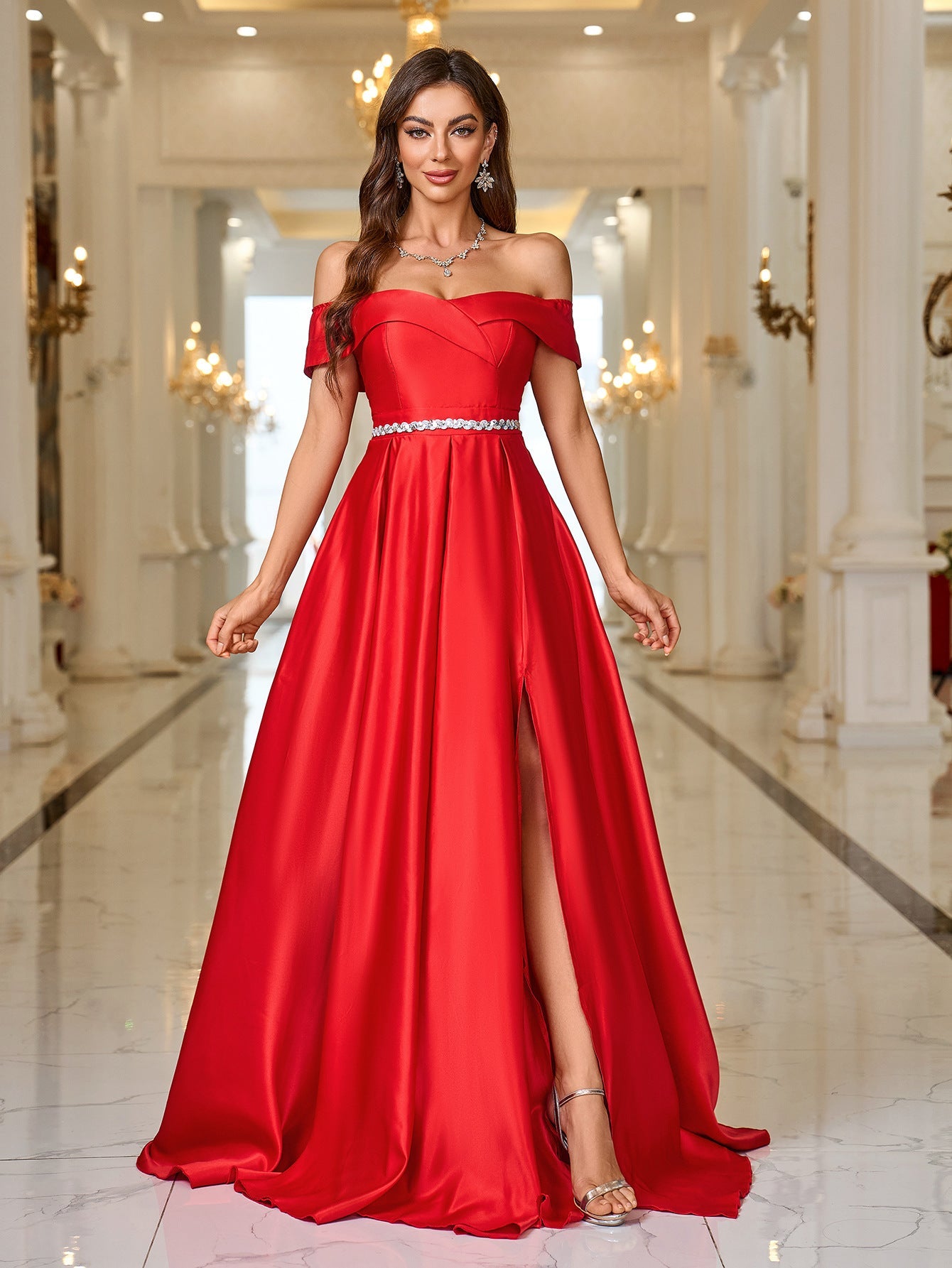 Summer Solid Color Elegant Dress Toast Dresses