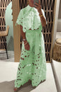 Women's Color Sexy Cutout Wide Leg Two-piece Suits