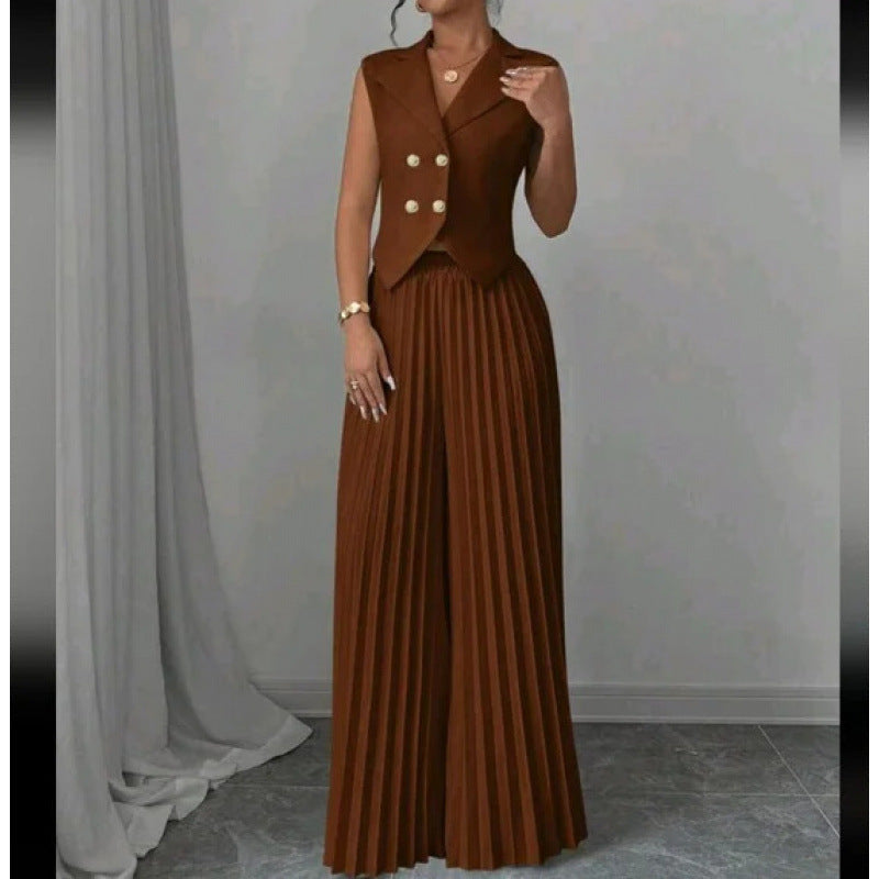 Women's Durable Stylish Beautiful Fashion Pleated Suits
