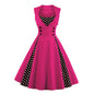 Women's Large Swing Gothic Dress Vintage Red Dresses