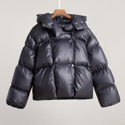 Women's Winter Bread Trendy Personality Street Hood Coats
