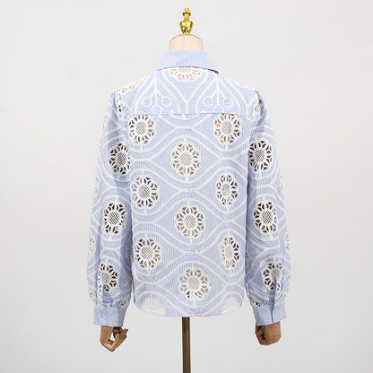 Women's Autumn Design Long-sleeved Shirt Korean Style Versatile Tops