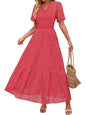 Women's A- Line Hollow Lace Cake Dress Dresses