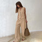Women's Commuter Khaki Trousers Two-piece Autumn Fashion Suits