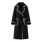 Women's Warm Long Sleeves Lapel Woolen Coats