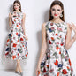 Women's Elegance Sleeveless Dress Summer High-grade Printed Dresses