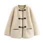 Women's Versatile Bends Hitches Ornament Artificial Fur Jackets