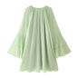 Women's Graceful Fashionable Laminated Ruffled Dress Dresses