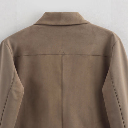 Women's Autumn Fashion Polo Collar Large Mouth Pocket Decoration Jackets