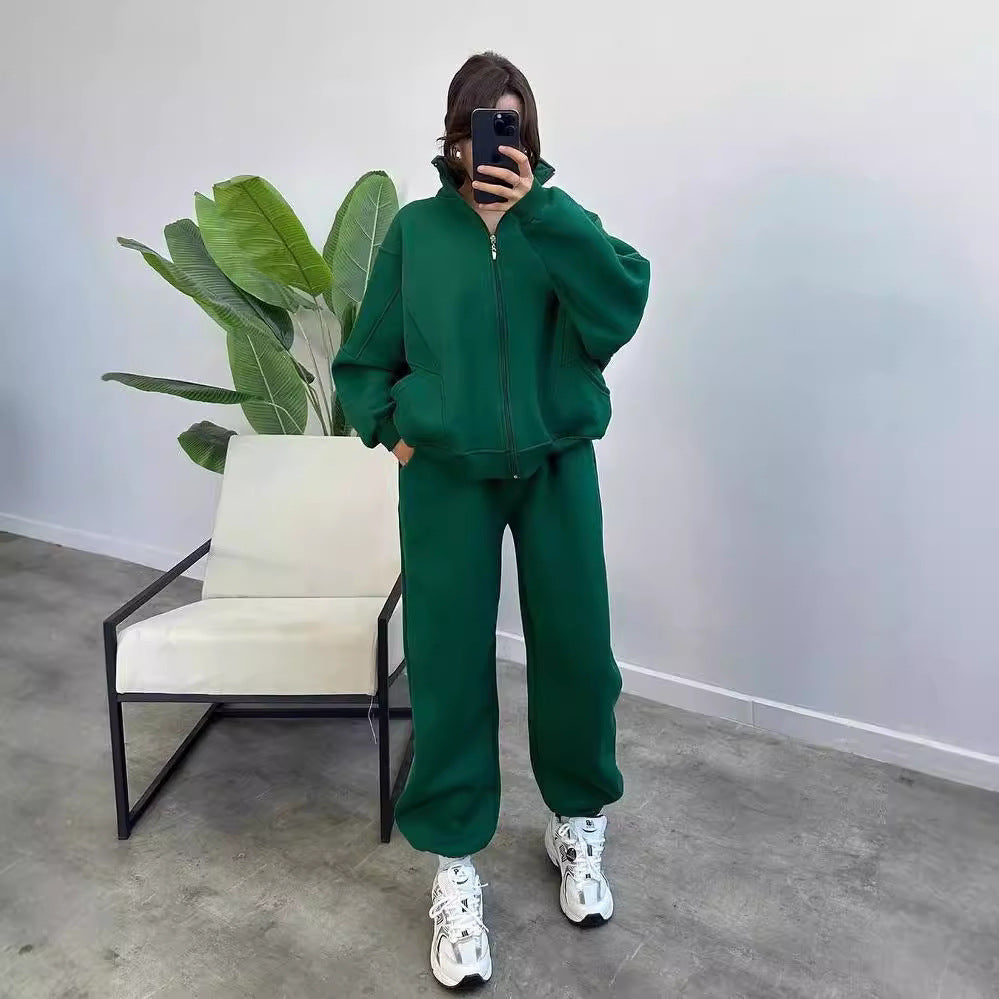Women's Fashion Minimalist Long Sleeve Solid Color Suits