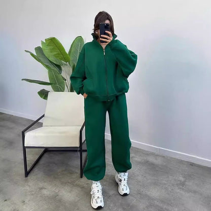 Women's Fashion Minimalist Long Sleeve Solid Color Suits