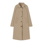 Women's Elegant Lapel Single Breasted Trench Tooling Coats
