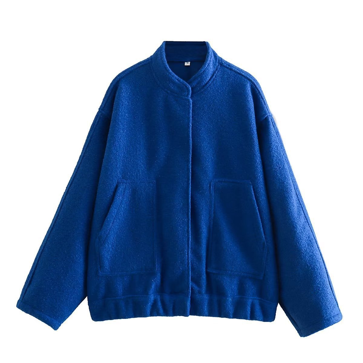 Women's Simple Versatile Stand Collar Zipper Casual Coats