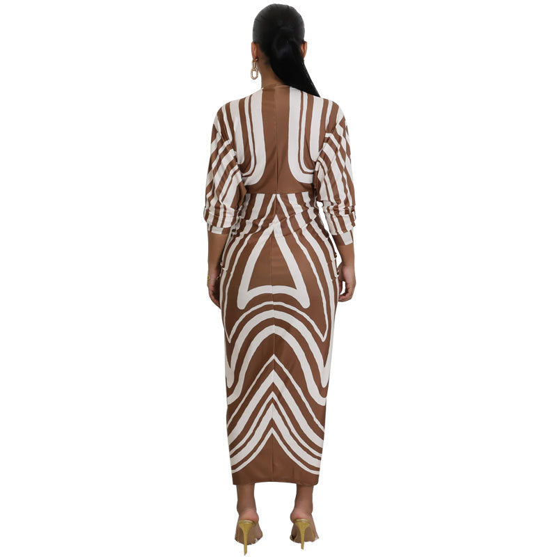 Women's Stylish Long-sleeved Dress Autumn Casual Dresses