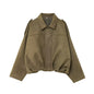 Women's Attractive Suede Texture Effect Bomber Jackets