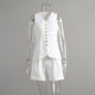Women's Cotton Linen Summer Commuter Casual Suits