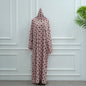 Gorgeous With Dots Robe Headscarf Two-piece Dresses