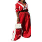 Women's Sportswear Woven Baggy Two-piece Set Stitching Suits