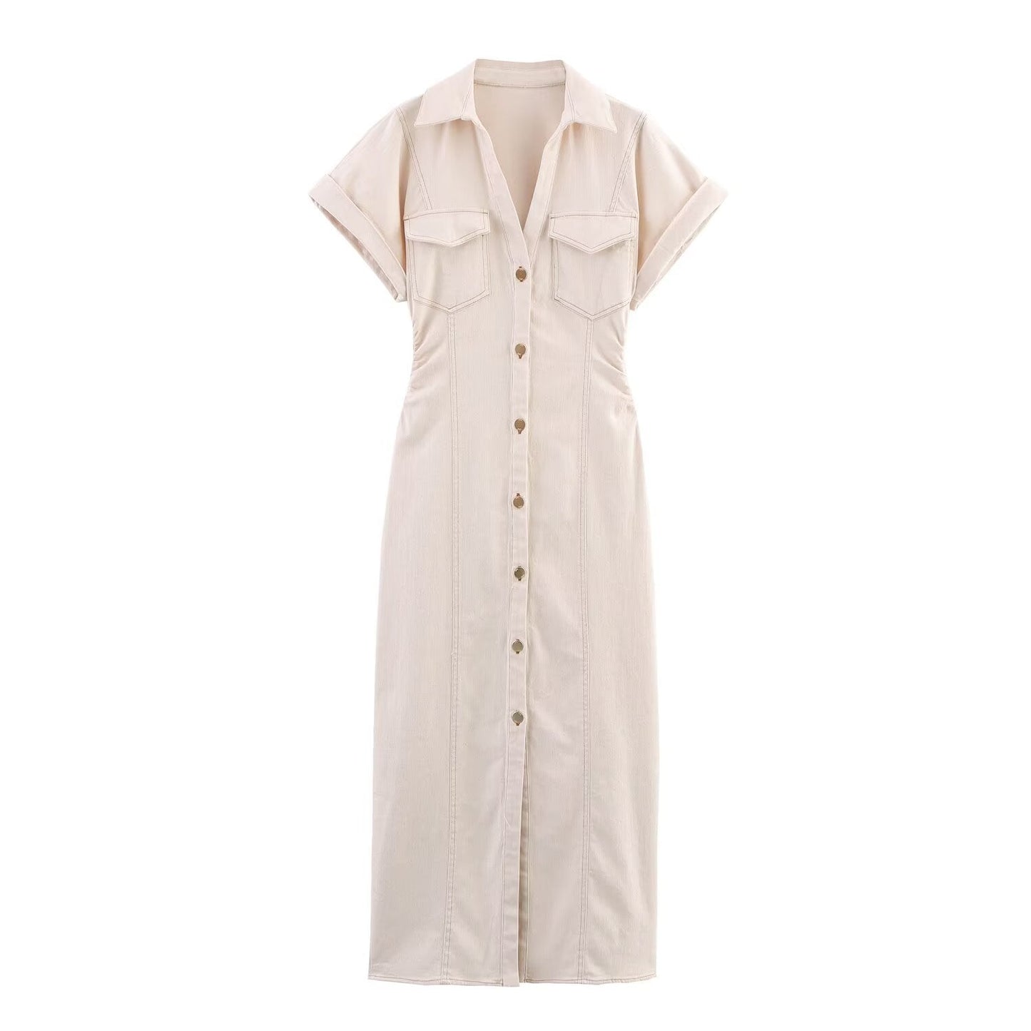 Z Summer Midi Slim Denim Dress Dresses