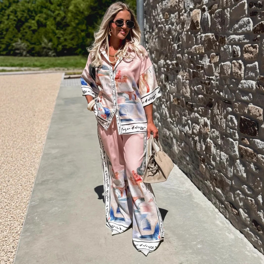 Casual Fashion Loose Temperament Shirt Sleeve Suits