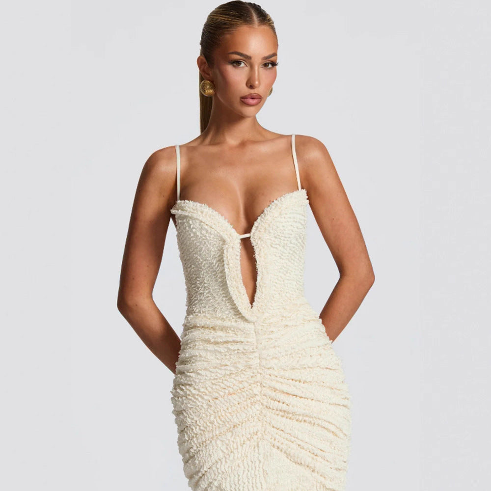 Women's Dress For Pure Color Split Sexy Dresses