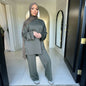 Pretty Turkey Solid Color Loose Two-piece Suits