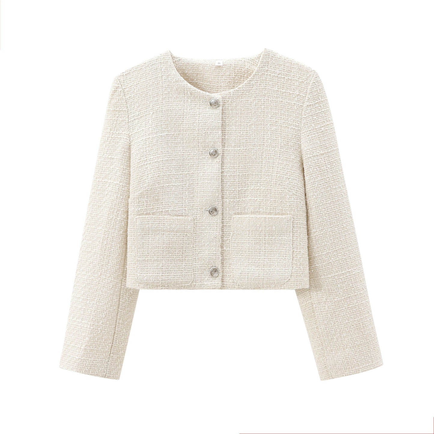 Autumn Woolen Round Neck Outer Wear Coats