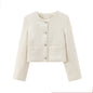 Autumn Woolen Round Neck Outer Wear Coats