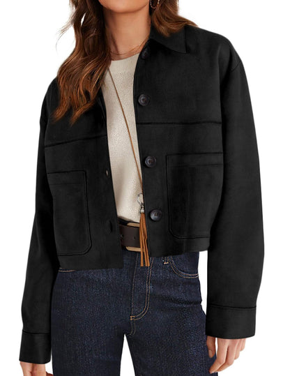 Women's Winter Suede Casual Lightweight Autumn Fashion Coats