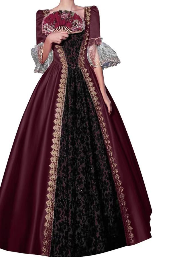 Retro Medieval Renaissance Victorian Court Dress Dresses