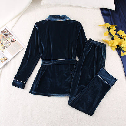 Women's Gold Veet Two-piece Fashion Casual Comfortable Suits
