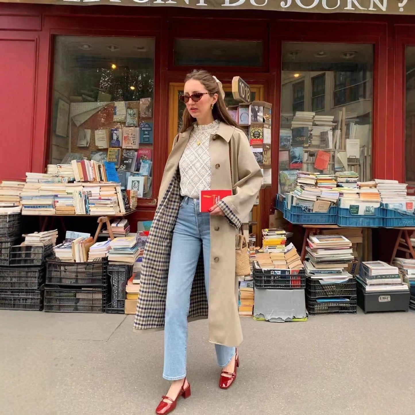 French Style Retro British Casual Simple Coats