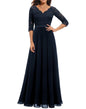 Classic Dress Lace Long Patchwork Noble Dresses