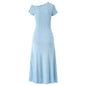 Button Knitted Dignified Sense Of Design Irregular Sleeve Fashion Dresses