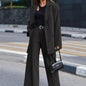 Women's Solid Color Long-sleeved Street Shooting Casual Suits