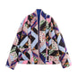 Women's Cotton Clothes Long Sleeve Multicolor Printing Coats