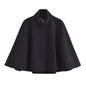Autumn Pocket Decoration Versatile Long Sleeve Soft Cloak Coats
