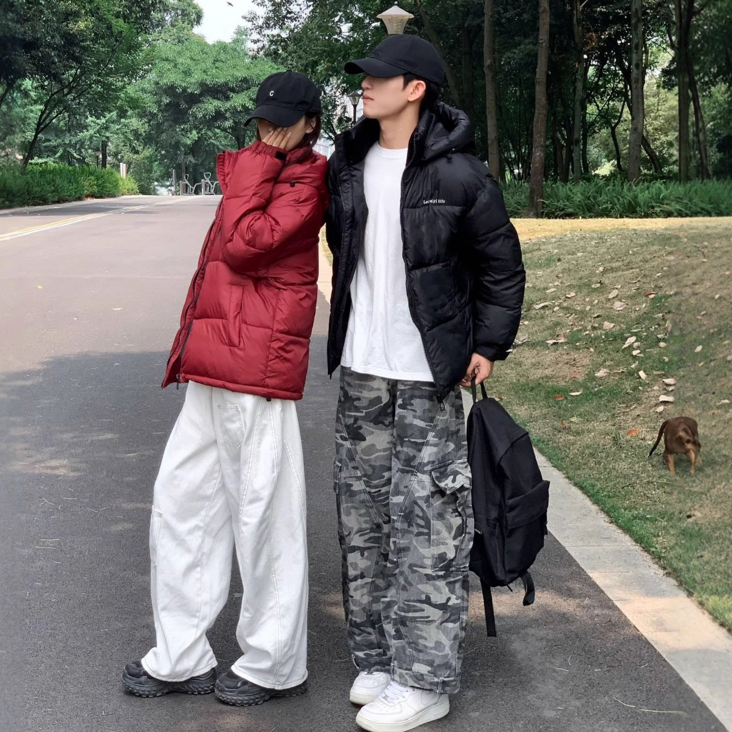 Women's & Men's & Korean Style Loose Versatile Hooded Couple Coats