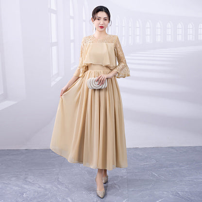Gown Long Korean Style Banquet Dress Wedding Dresses