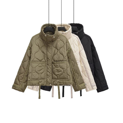 Women's Collar Water Ripple Cotton Cuffs With Jackets