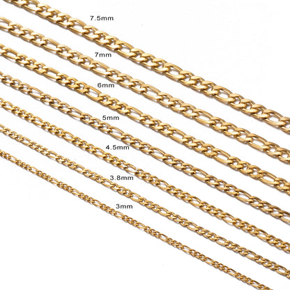 Women's & Men's Hop Gold Stainless Steel Accessory Chain Necklaces