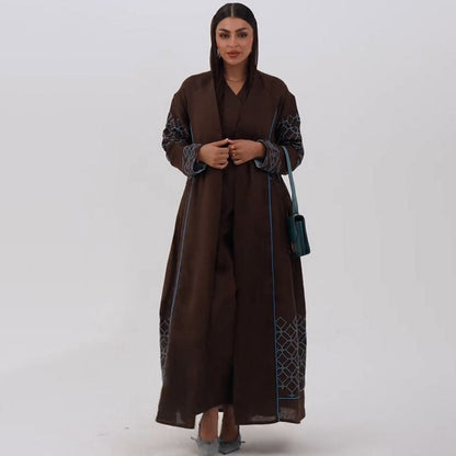 Women's Summer Loose Multicolor Long Dress Outside Coats